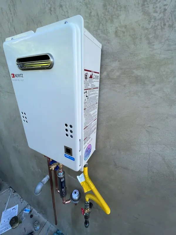 Tankless water heater installation for Wyloway homes